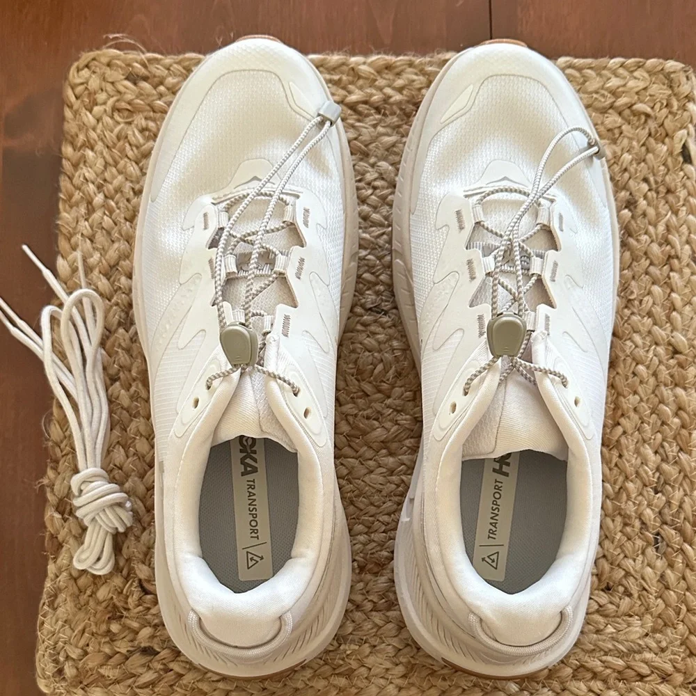 Hoka Off-White Lace-Up Sneakers - Picture 1 of 7